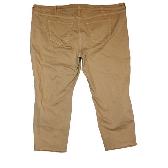 Torrid Button Up Camel Jeans Size 24Reg Fray leg - Picture 2 of 9